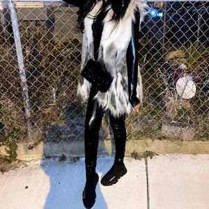 All black leather jumpsuit 🖤